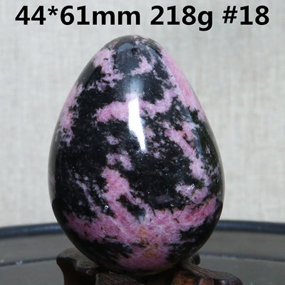 Huevo de Turmalina Negra Natural - Piedra Cristal Ornamental - Image 6