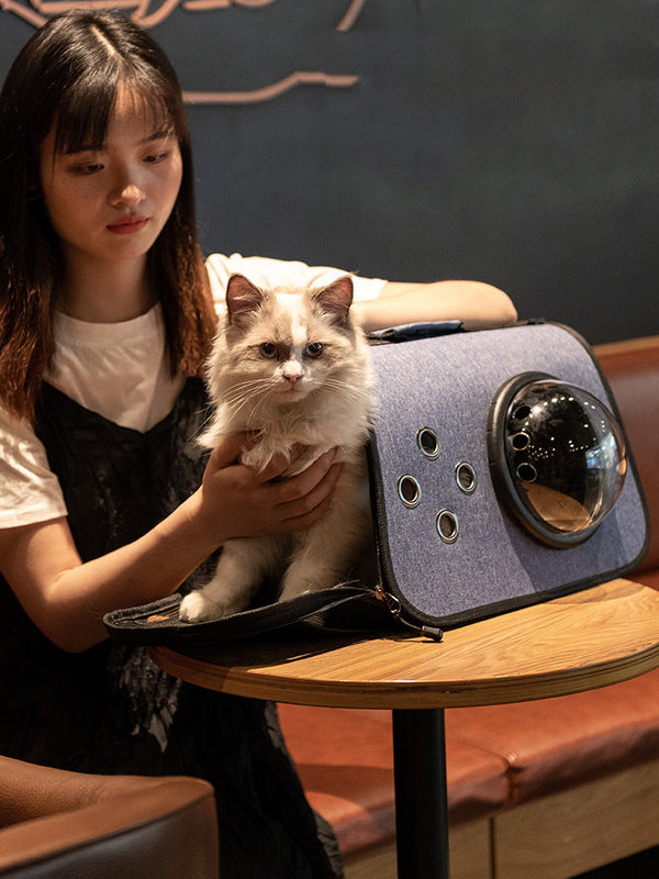 Transportín Portátil Messenger para Gatos - Jaula de Viaje Compacta
