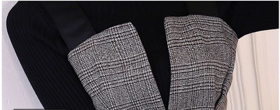 Suéter Cuello Alto con Tirantes Escoceses - Image 12