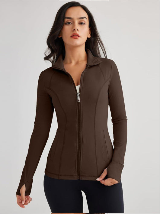 Chaqueta Deportiva Ajustada de Manga Larga con Tecnología Elástica - Image 21