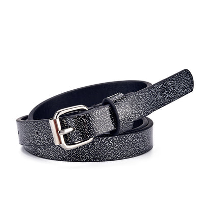 Rainbow glitter belt for ladies or kids, featuring a silver rectangular pin buckle and imitation leather. - Image 8