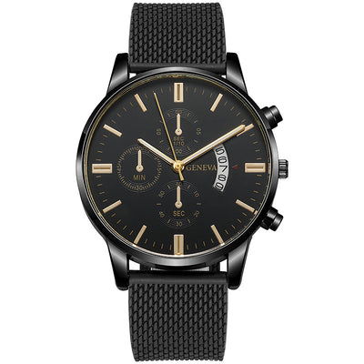 Reloj Hombre Tres Subdiales Seis Agujas Calendario Cuarzo Casual Ejecutivo - Image 29