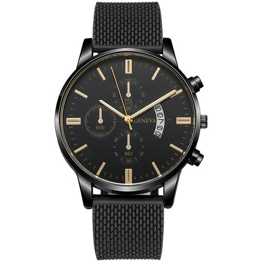 Reloj Hombre Tres Subdiales Seis Agujas Calendario Cuarzo Casual Ejecutivo - Image 29