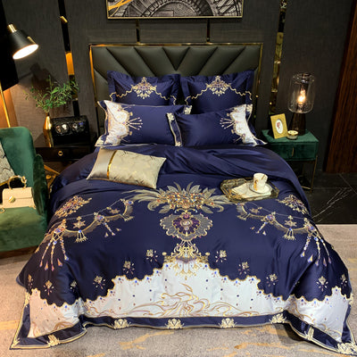 Juego de Cama Floral Bordado Algodón Puro Estilo Europeo - Image 10