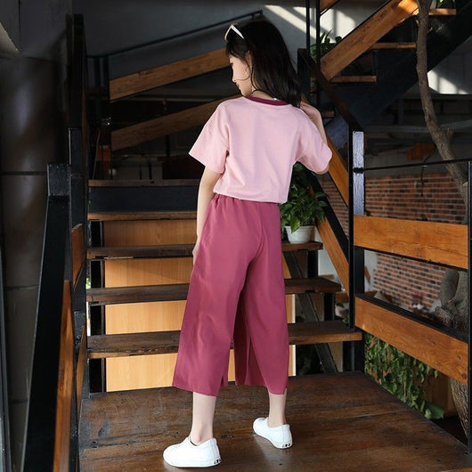 Conjunto Deportivo Infantil Estilo Western con Pantalón Ancho de Dos Piezas - Image 5