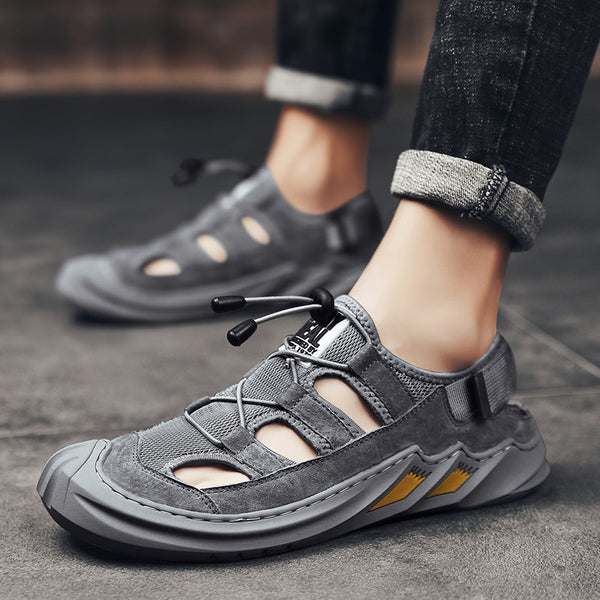 Sandalias Tipo Baotou con Cojín de Aire y Diseño Transpirable para Verano