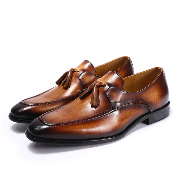 Zapatos Casuales de Cuero para Hombre con Borlas - Estilo Ejecutivo
