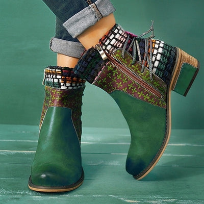 Botas Medianas Bicolor para Mujer - Image 4
