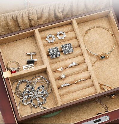 Joyero de Madera Retro Multicapa - Organizador de Joyas Elegante - Image 9