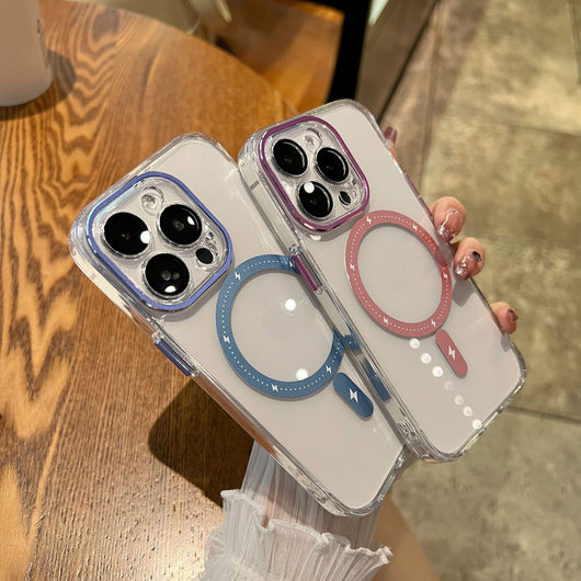 Funda Protectora Magnética con Lente Transparente a Prueba de Caídas