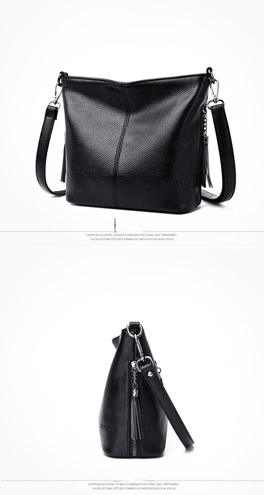 Bolso Bandolera Mujer de Gran Capacidad con Detalles de Borlas - Image 16