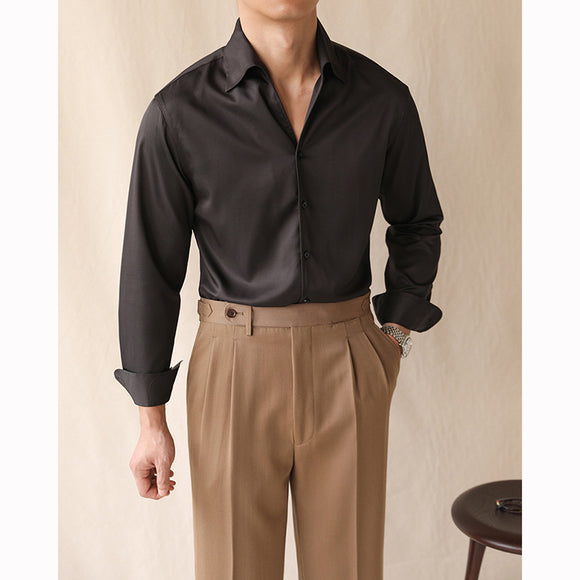 Camisa Manga Larga con Cuello Integrado