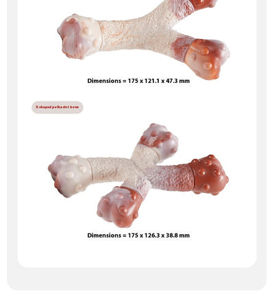Set de 3 Juguetes para Perro Resistentes a Mordidas - Diseño Lunares Medianos y Grandes - Image 16