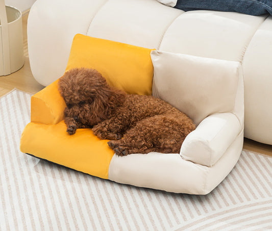 Sofá Cama para Mascotas con Respaldo Alto y Espuma Confortable - Image 2