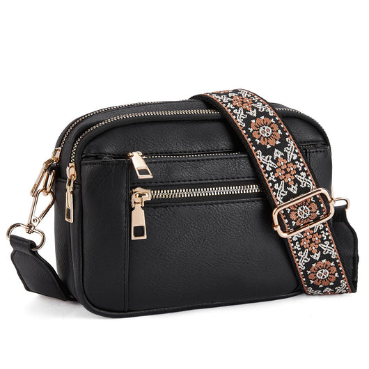 Bolsa Crossbody Multiusos con Diseño Vaca y Cierre de Cremallera - Image 9