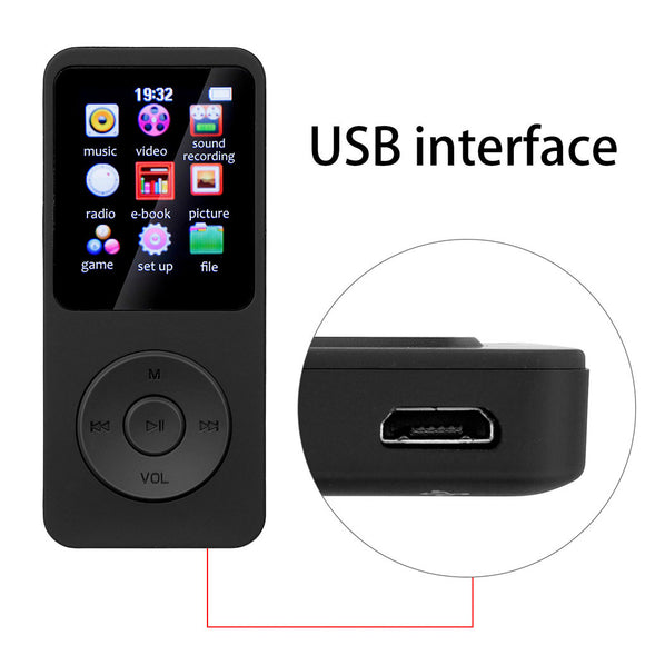 Reproductor MP3 Multifuncional Walkman con Bluetooth y Pantalla Táctil