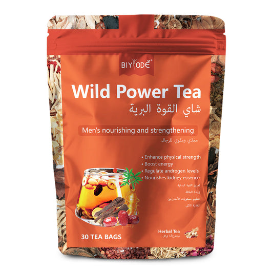 Té de Energía Natural para Hombres - Suplemento Herbal Certificado GMP
