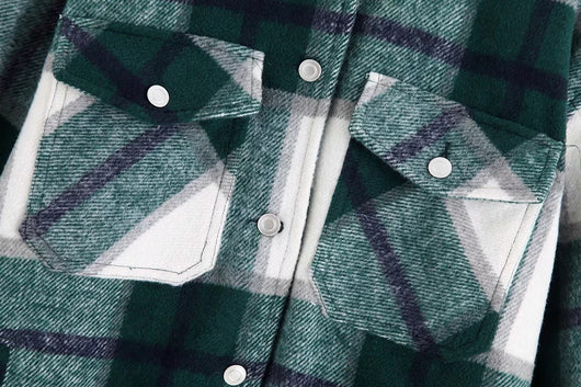 Camisa de Cuadros Tipo Abrigo - Image 9