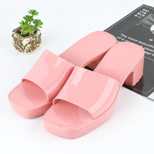 Sandalias Plataforma de Verano para Mujer con Tacón Grueso y Punta Cuadrada - Image 19