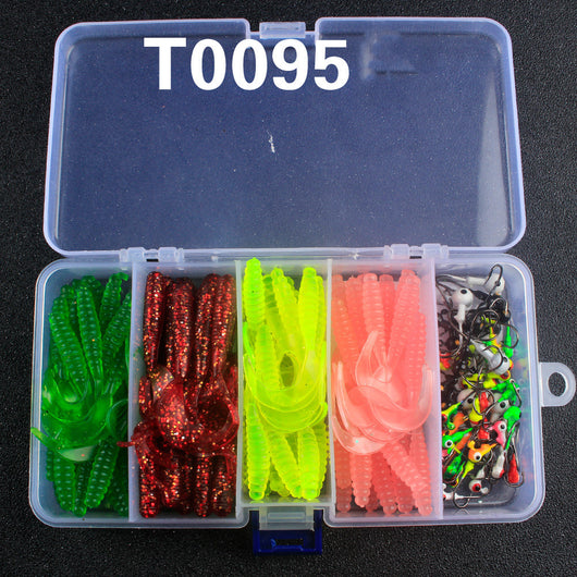 Kit Completo de Pesca Texas con Anzuelos Plomados y Cebos Suaves - Image 13