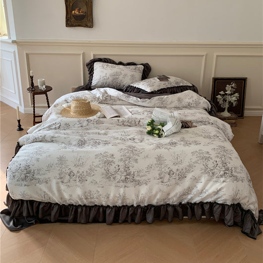 Juego de Cama Sedoso French Ice con Encaje Premium - Image 7