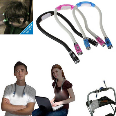 Lámpara LED Frontal Portátil para Lectura - Luz Ajustable con Cuelga Cuello - Image 10