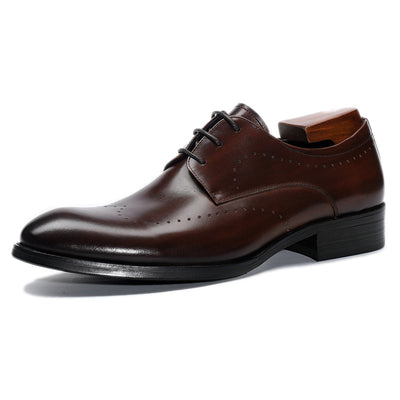 Zapatos de Cuero Tallados a Mano para Hombre - Talla Grande - Image 9