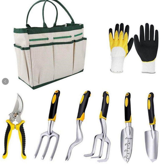 Juego de 8 Herramientas de Jardín en Aleación de Aluminio con Mango Ergonómico - Image 2