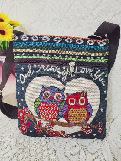 Bolso Bandolera Bordado Étnico con Elefante y Mariposa Estilo Chino - Image 24