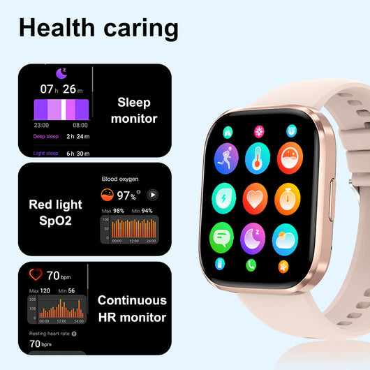 Reloj Deportivo Inteligente con Llamadas Bluetooth, Monitor Cardíaco y Oxígeno en Sangre - Image 5