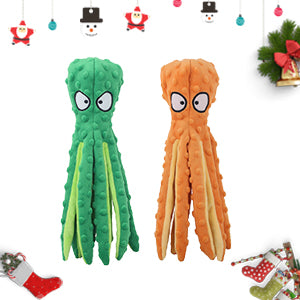 Juguete de Pulpo Chirriante para Perros - Juguete de Goma sin Relleno para Masticación y Dentición - Image 10