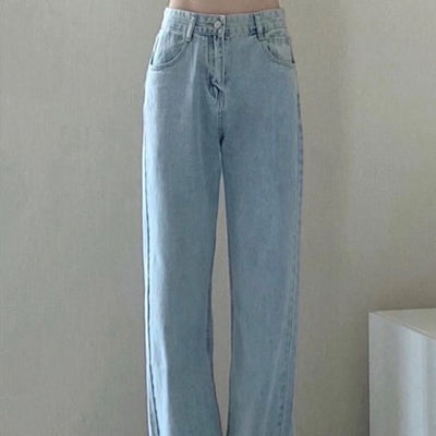 Pantalones Largos de Verano Estilo Retro con Caída Relajada
