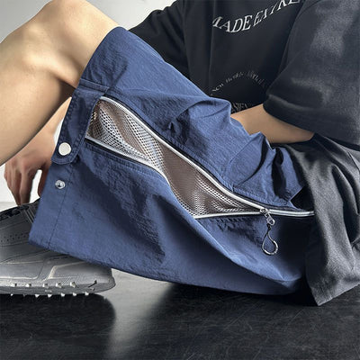 Pantalones Cortos Cargo Impermeables Hombre Ajuste Relajado - Image 7