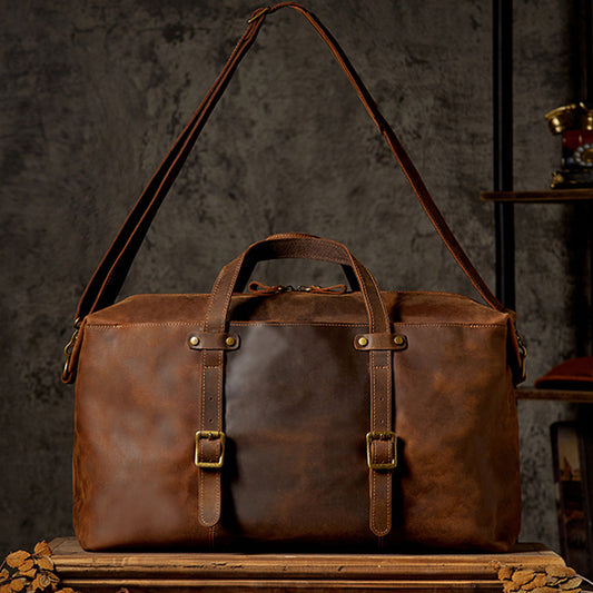 Bolsa de Viaje de Cuero Genuino Capacidad Extra Grande para Hombre - Image 2