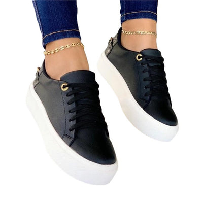 Tenis Blancos Casuales para Mujer - Comodidad Diaria - Image 3