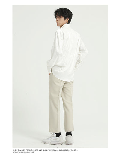 Camisa de Seda para Hombre con Dragón Chino Grabado - Colección Otoño - Image 9