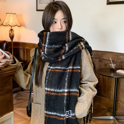 Bufanda Cuadros Cálida para Protección del Cuello - Diseño Casual Impreso - Image 18