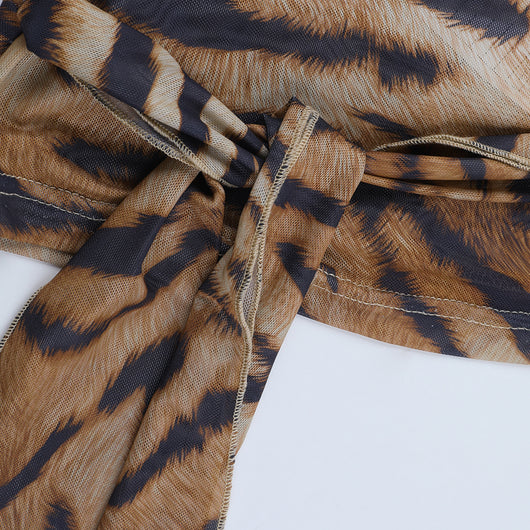 Blusa Leopardo Escote Profundo con Mangas Largas - Image 15