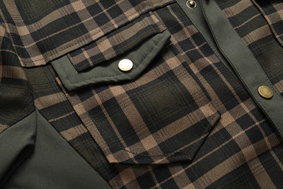 Chaqueta Camisa Casual a Cuadros para Hombre - Image 10