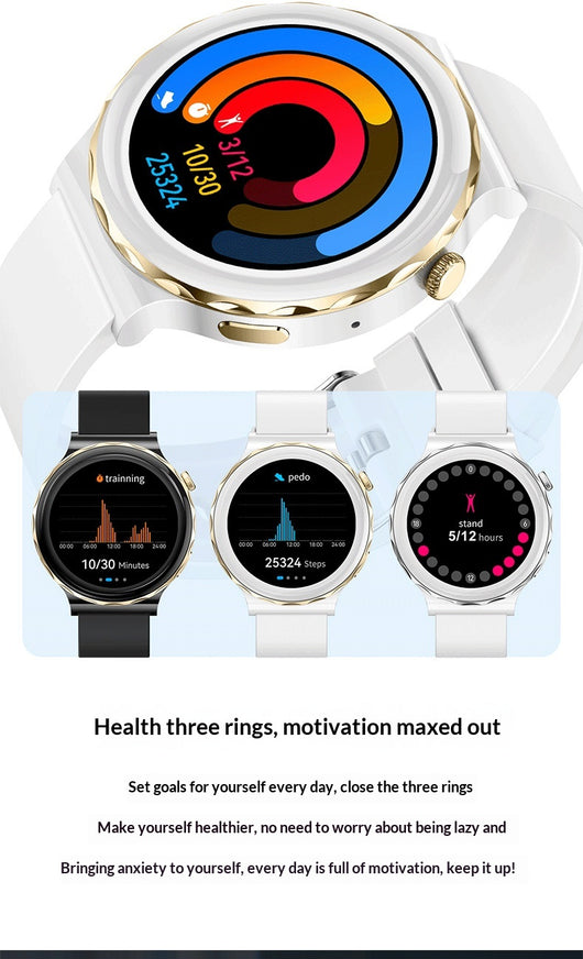 Reloj Inteligente HW52 Elegante con Esfera Redonda de Aleación de Zinc - Image 20
