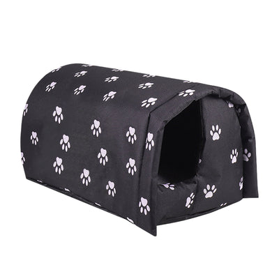 Casa para Gatos de Exterior con Tela Oxford Impermeable y Protección Solar - Image 3