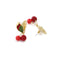 Cherry Earrings Women Fashion Jewelry Accessories Girl Gift Fruit Rhinestone Earrings Ear Studs