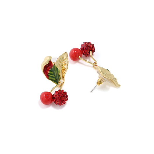 Aretes de Cereza con Cristales - Joyería de Moda para Mujeres - Image 5