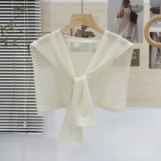 Chaleco Tejido Coordinado - Conjunto 3 Piezas Camisa y Falda - Image 7