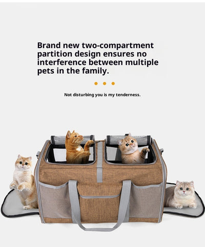 Bolsa de Transporte Plegable para Mascotas con Ruedas y Correa - Image 26