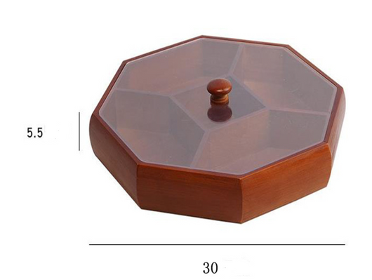 Caja de Dulces Año Nuevo Chino Madera Maciza Estilo Oriental - Image 7