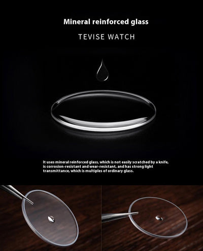 Reloj Automático de Acero Inoxidable con Correa de Cuero para Hombre - Image 11