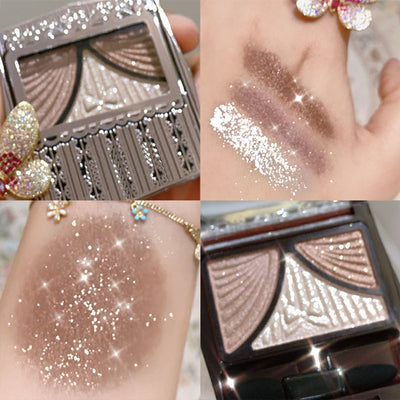 Paleta de Sombras Pearlescente Mate con Moño - 3 Colores - Image 3