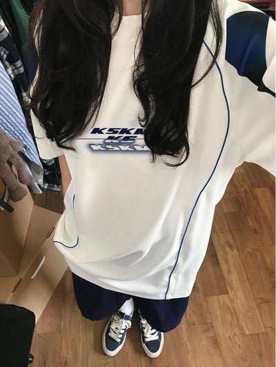 Playera Retro Americana de Verano para Mujer - Manga Corta - Image 13