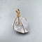 Hand-Wound Twisted Irregular Crystal Rough Stone Necklace Blanco crystal